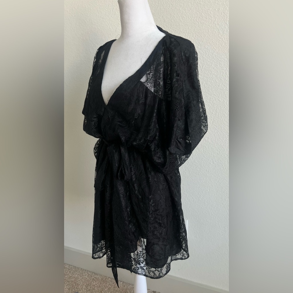 Lace mason dress with 100% silk lining - Picture 2 of 13